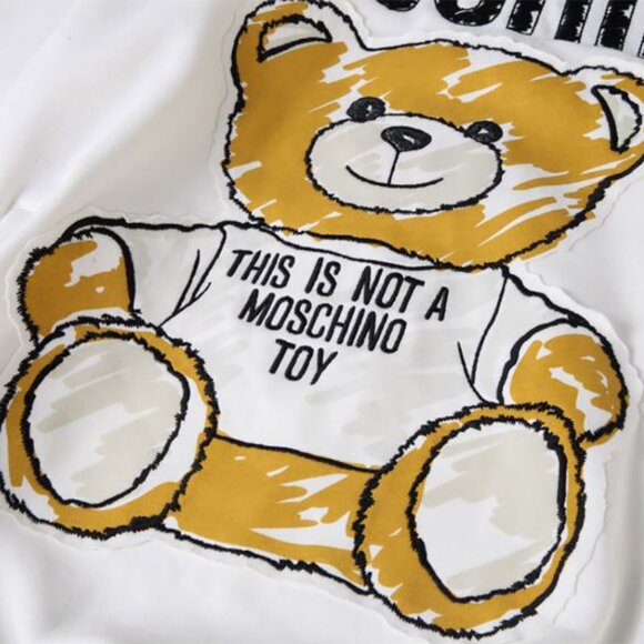 Moschino Teddy Bear Print Hoodies in White - Picture 5 of 6